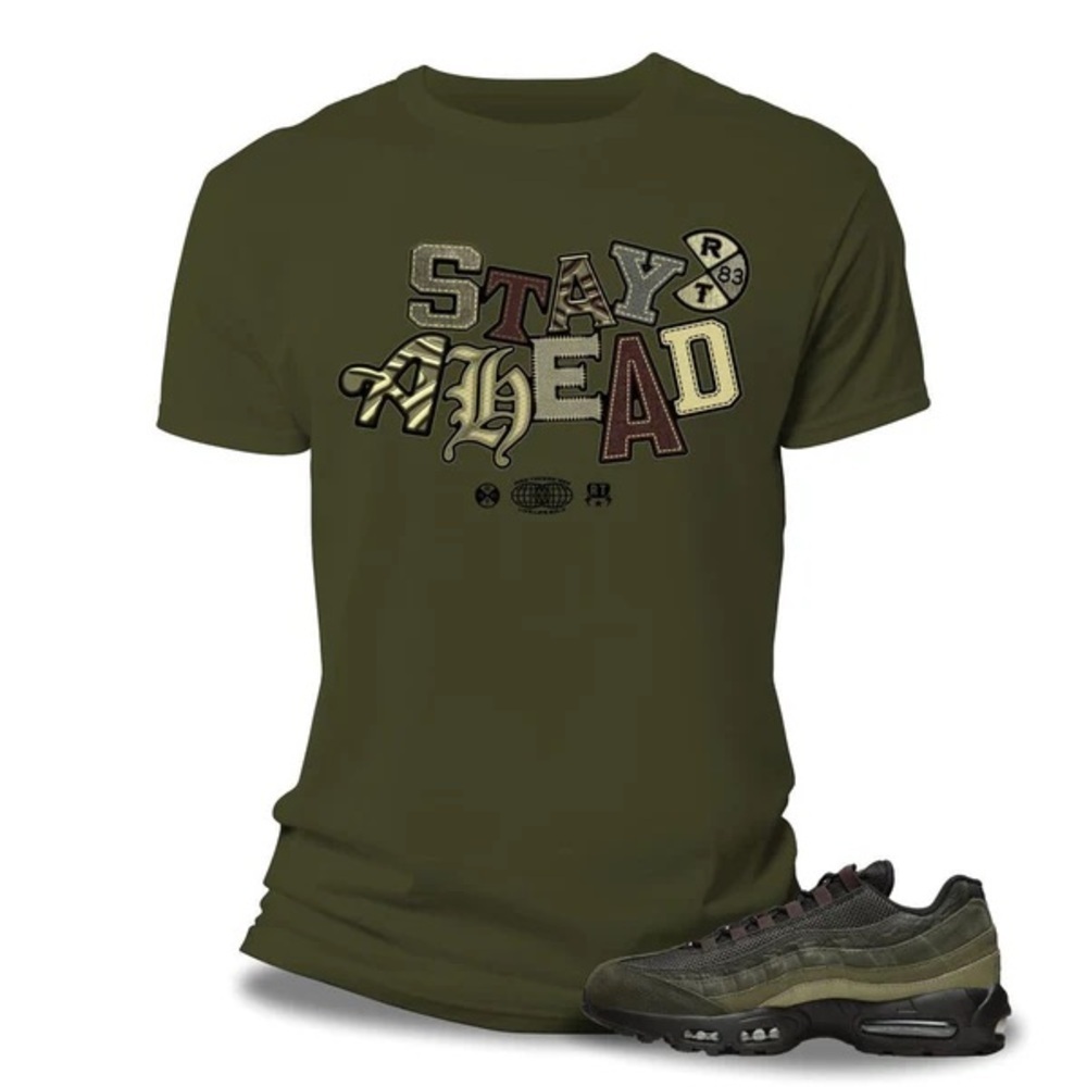 SZ Various Stay Ahead Olive Graphic T-Shirt